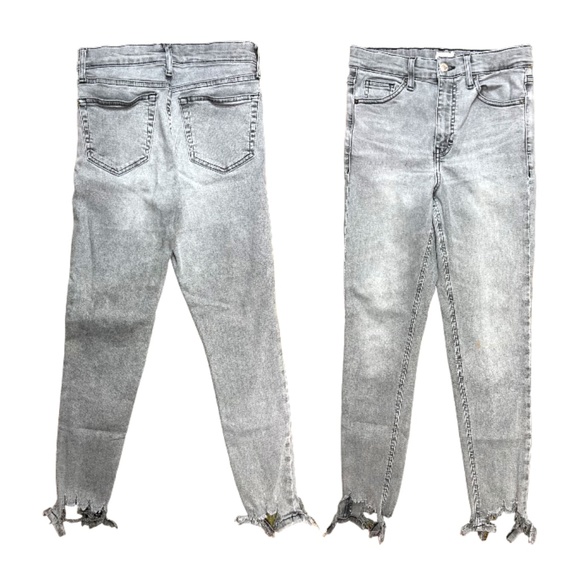 Topshop Grey High Waist Jaime Ankle Cut Off - Picture 2 of 2